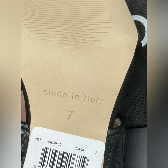 NEW Mario Valentino Black Jackie Slide Sandal Size 7 - Picture 9 of 10